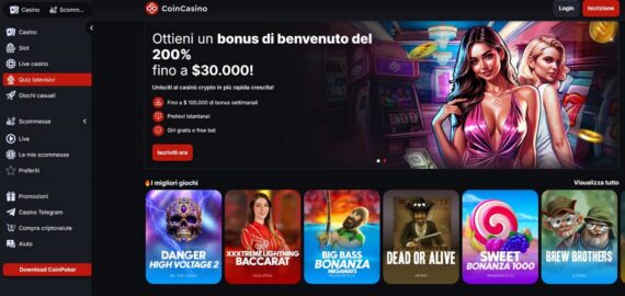 Recensione CoinCasinò: Giocare Online con le Crypto